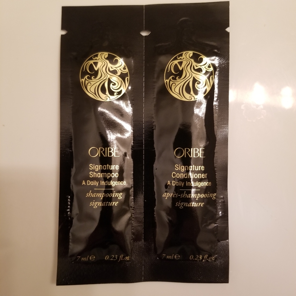 ✅3693 Oribe Signature shampoo conditioner A Daily Indulgence 2 pcs deluxe sample